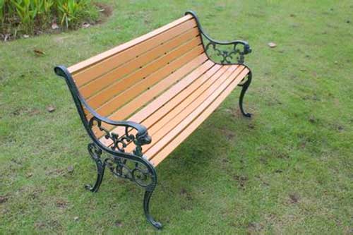 景區公園必備的景觀設施鋼木垃圾箱、與園林椅