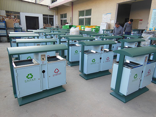 欣方圳戶外垃圾桶遠銷上海普陀區