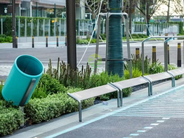 騎行道專線垃圾桶在深圳陸續投放