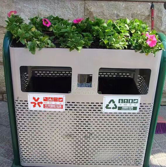 桂林戶外鋼制垃圾桶 讓城市環(huán)保意識(shí)越來(lái)越強(qiáng)